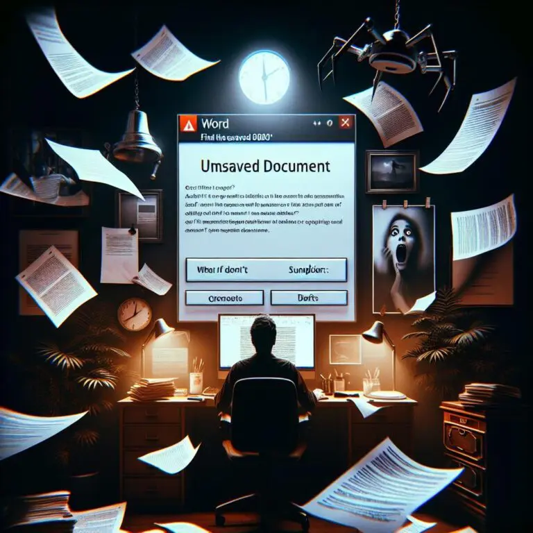 Co když jsem neuložila dokument ve Wordu: Najděte Neuložený Dokument